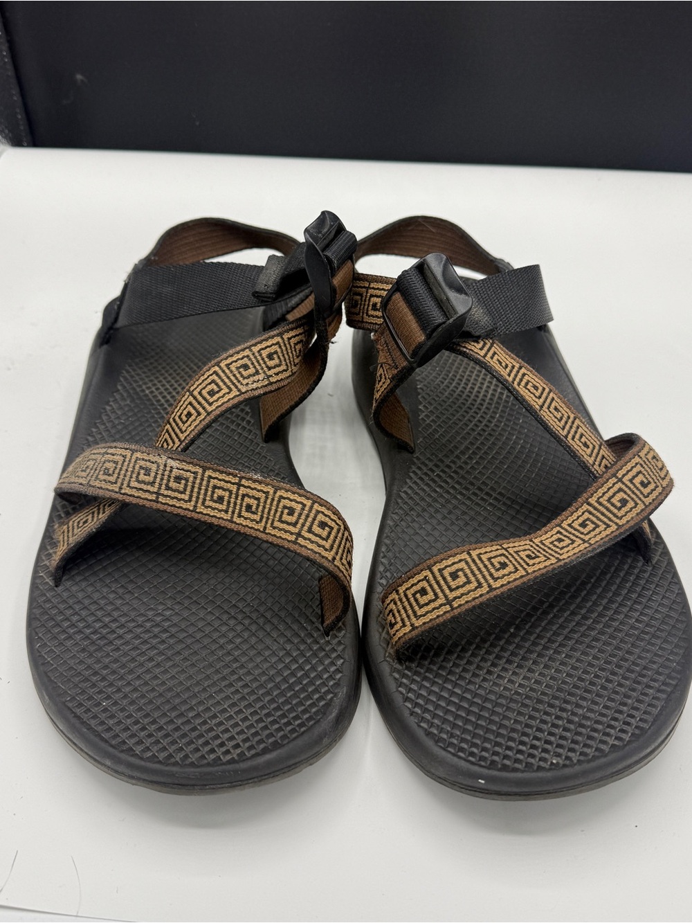 Chaco Z/1 Classic Black Brown Strappy Outdoor Sandals 13